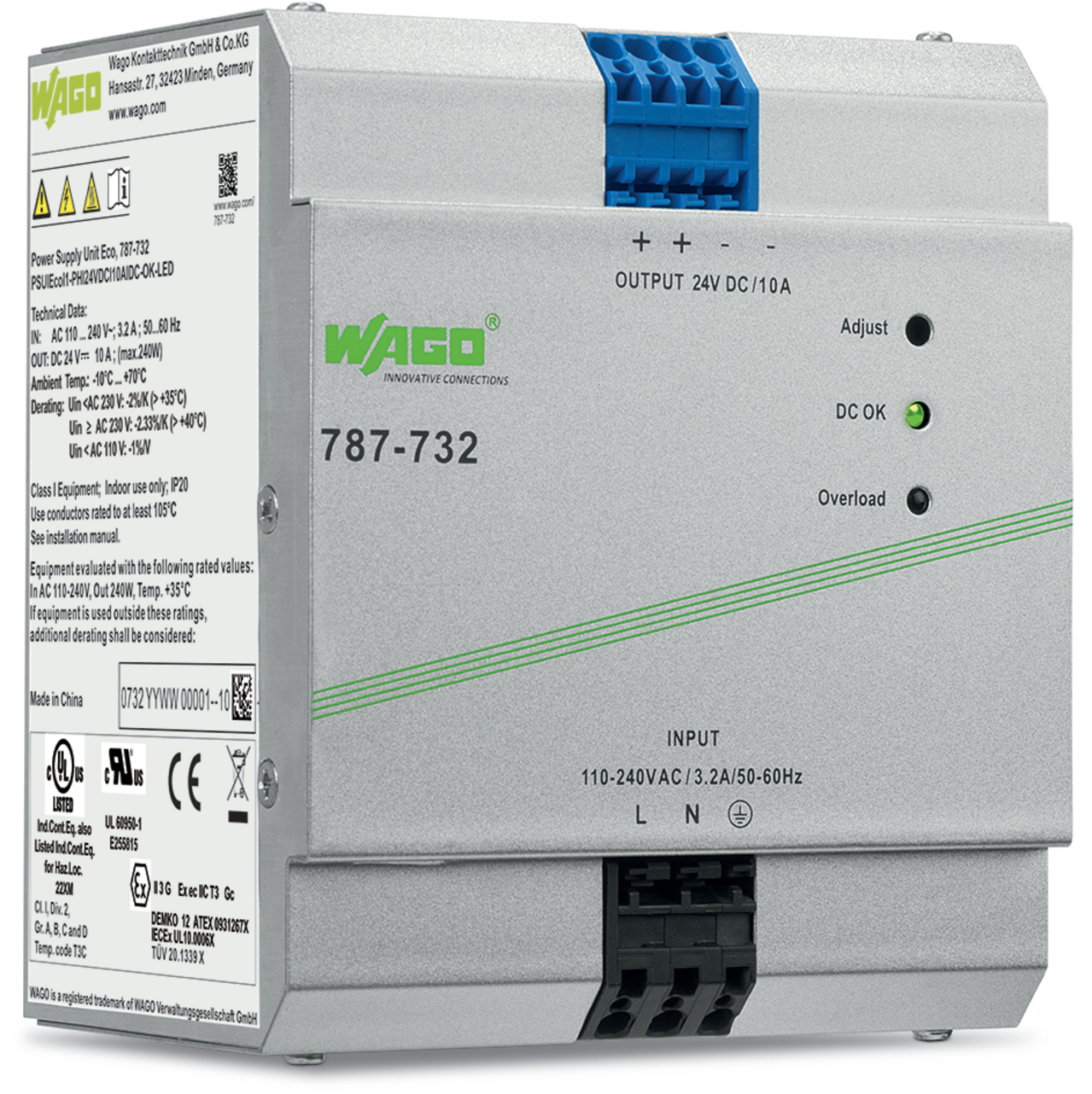 WAGO GmbH & Co. KG Stromversorgung 24V 10A 787-732