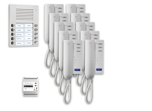 TCS Tür Control Audio Außenstation Pack 10 PES 10 Tasten AP PPA10-EN/02