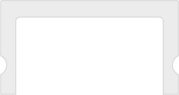 EVN Lichttechnik Kunststoff-Abdeckprofil matt 100cm KAM 100