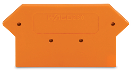 25 STK WAGO GmbH & Co. KG Abschlußplatte orange 280-331