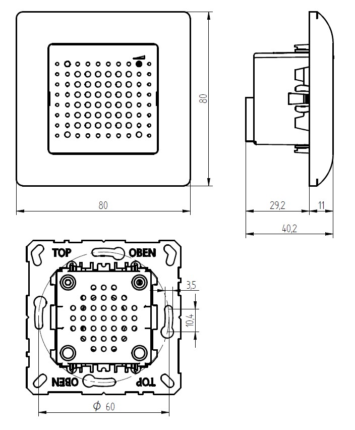 Grothe UP Elektronik-Gong 8-12V UP-Gong 120ws