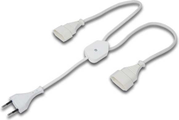 Hera Euro Y-Verteiler Stecker+2Buchsen 21503160101