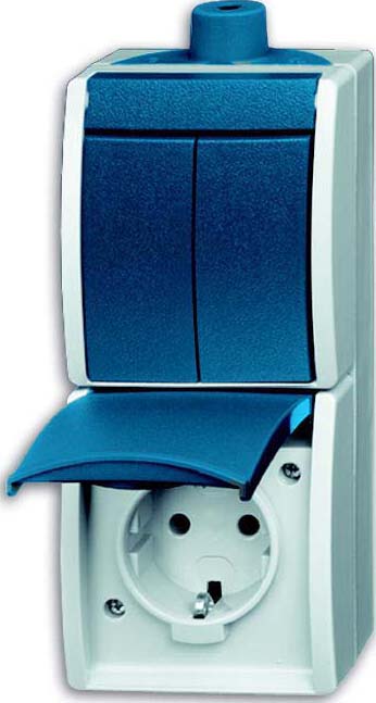 Busch-Jaeger Kombination Steckd.+Se.schalter 2601/5/20EW-53-503