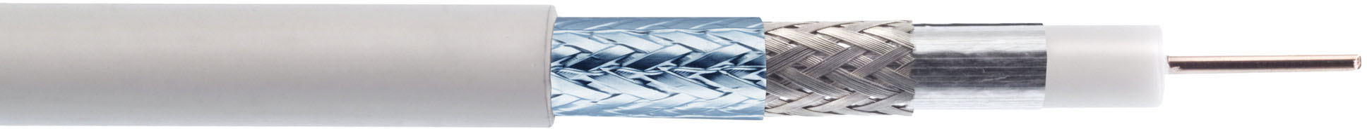 100 M Kathrein Koaxialkabel A+ 135dB 6,8mm ws LCD111A+lig/100m Eca