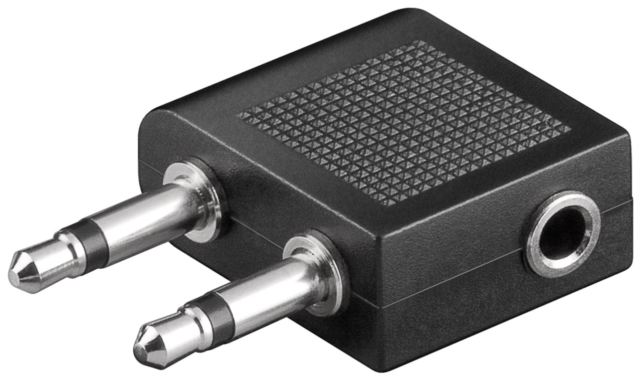 Wentronic Kopfhörer-Adapter Flugzeug/Reise 61004