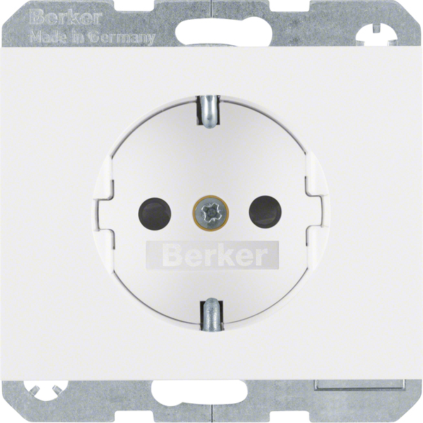 Berker SCHUKO-Steckdose pws/gl  47357009