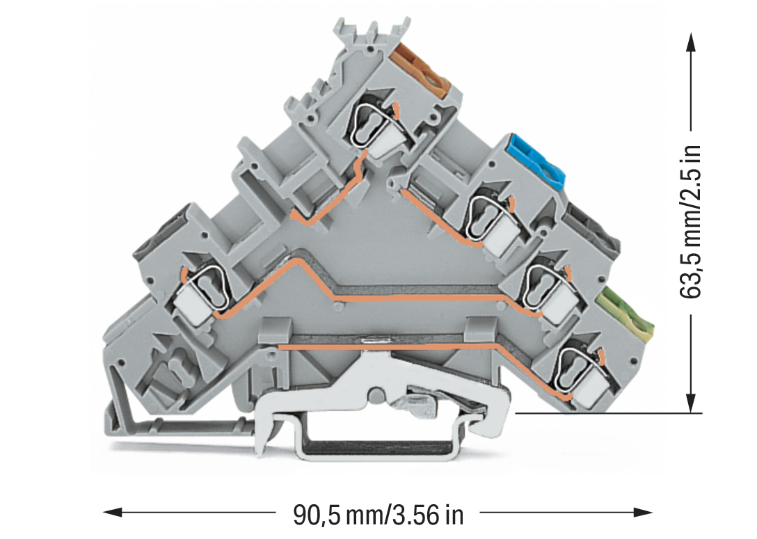 WAGO GmbH & Co. KG Initiatorenklemme 0,08-2,5mmq grau 280-570