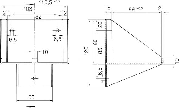 Ceag Notlichtsysteme Wandkonsole für W276.3/4 11145000492