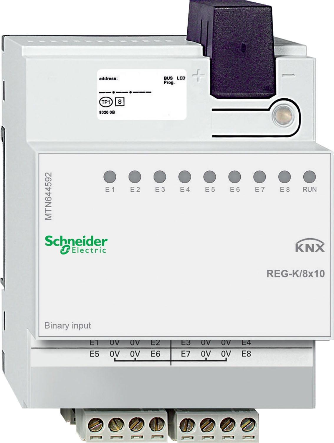 Schneider Electric Binäreingang REG-K/8x10,lichtgrau MTN644592