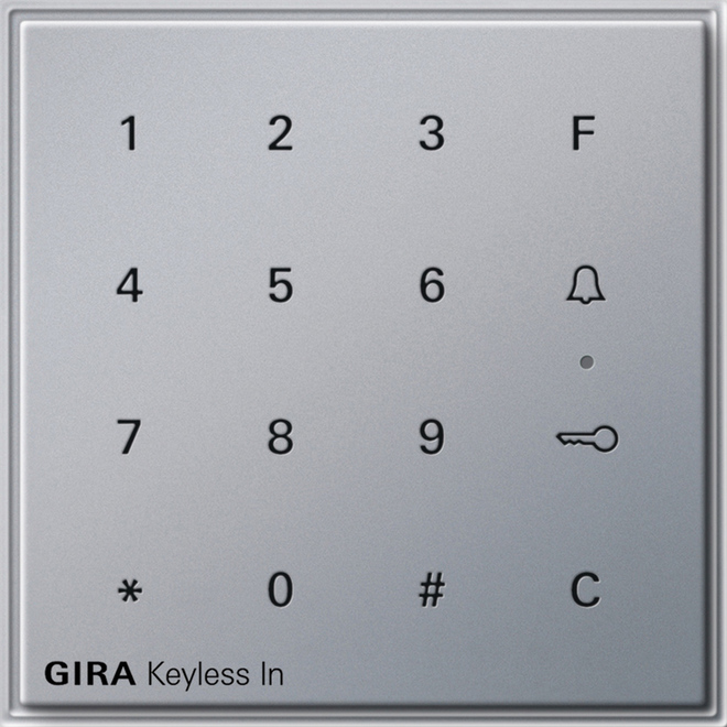 Gira Code Tastatur alu Keyless In 260565