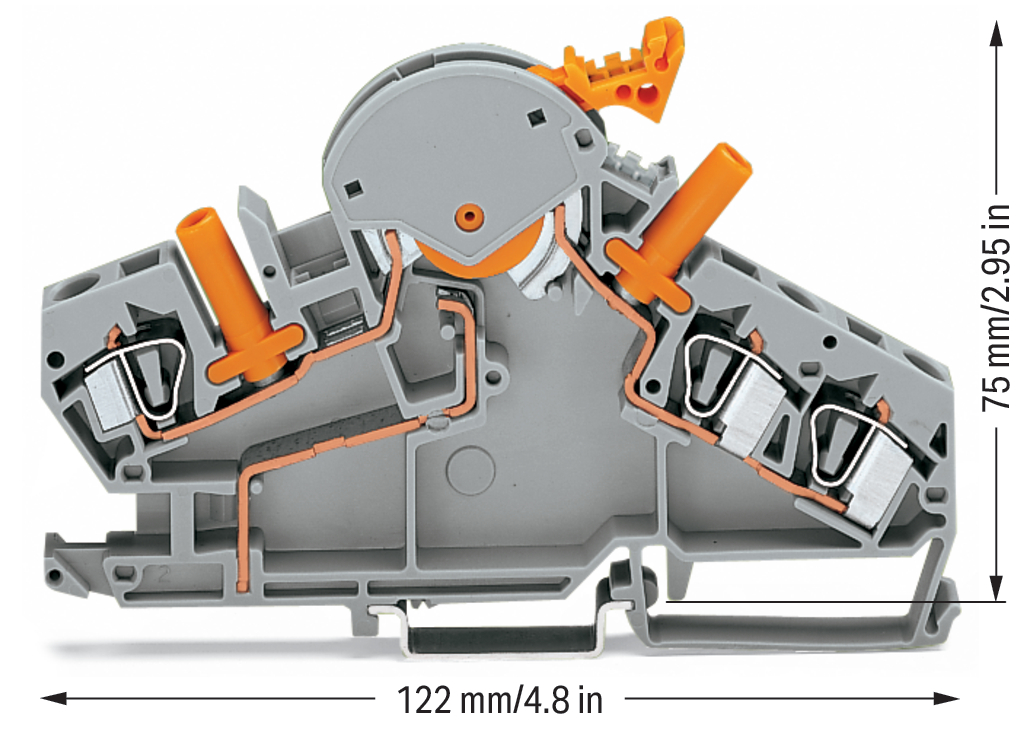 WAGO GmbH & Co. KG Trennklemme 0,2-6mmq grau 282-870