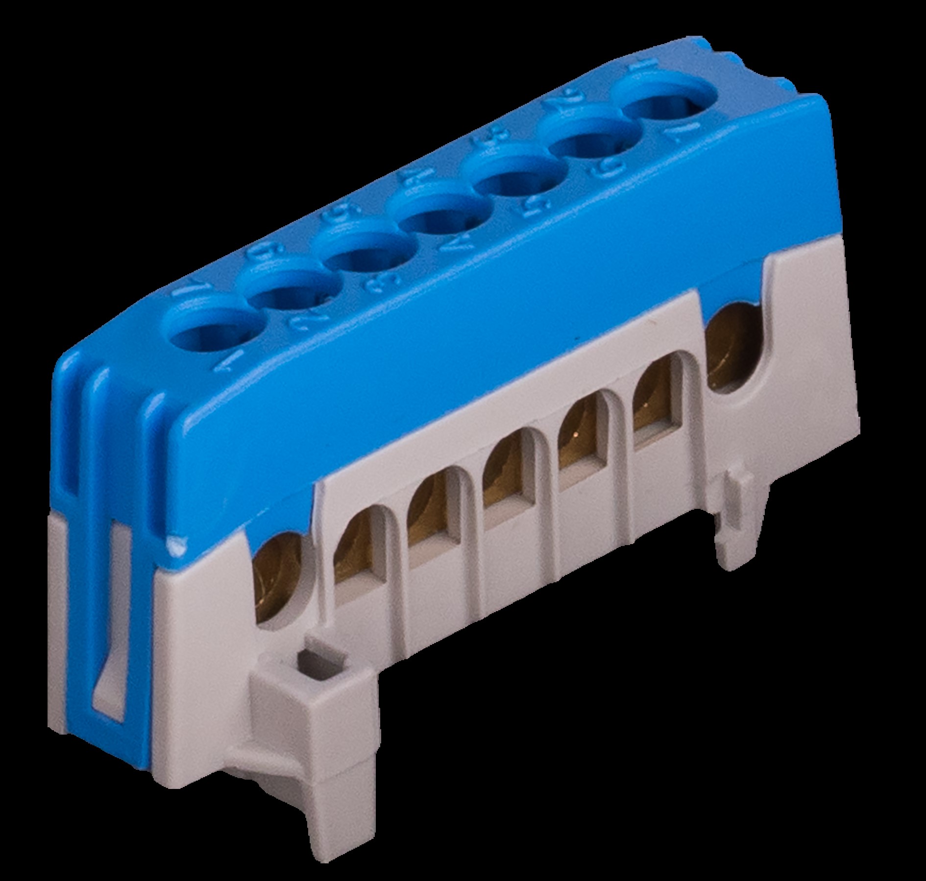 Pollmann Nullleiterklemme blau N7-F2 BL