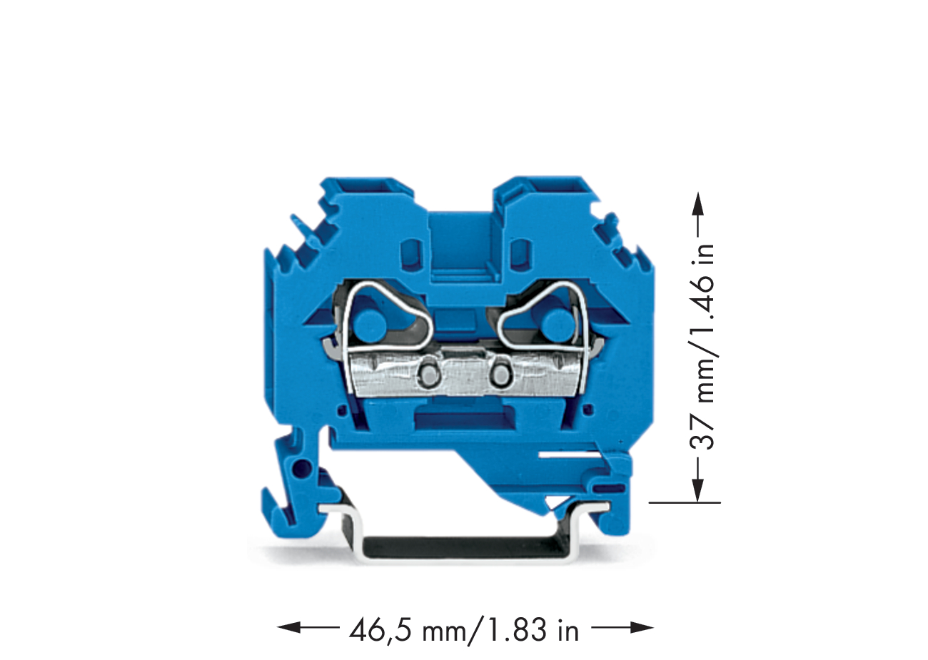 WAGO GmbH & Co. KG Durchgangsklemme 0,2-6mmq blau 282-104