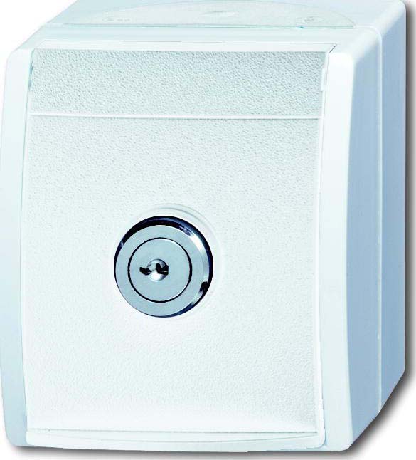 Busch-Jaeger SCHUKO-Steckdose al/ws mit Schloss 20 EWSL-54