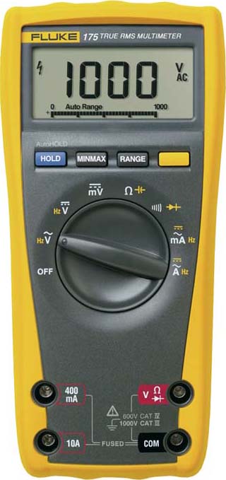 Fluke Echteffektiv-Multimeter m.Kapzität+Frequenz FLUKE-175 EGFID