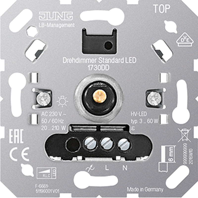 Jung LED-Drehdimmer Standard 1730 DD