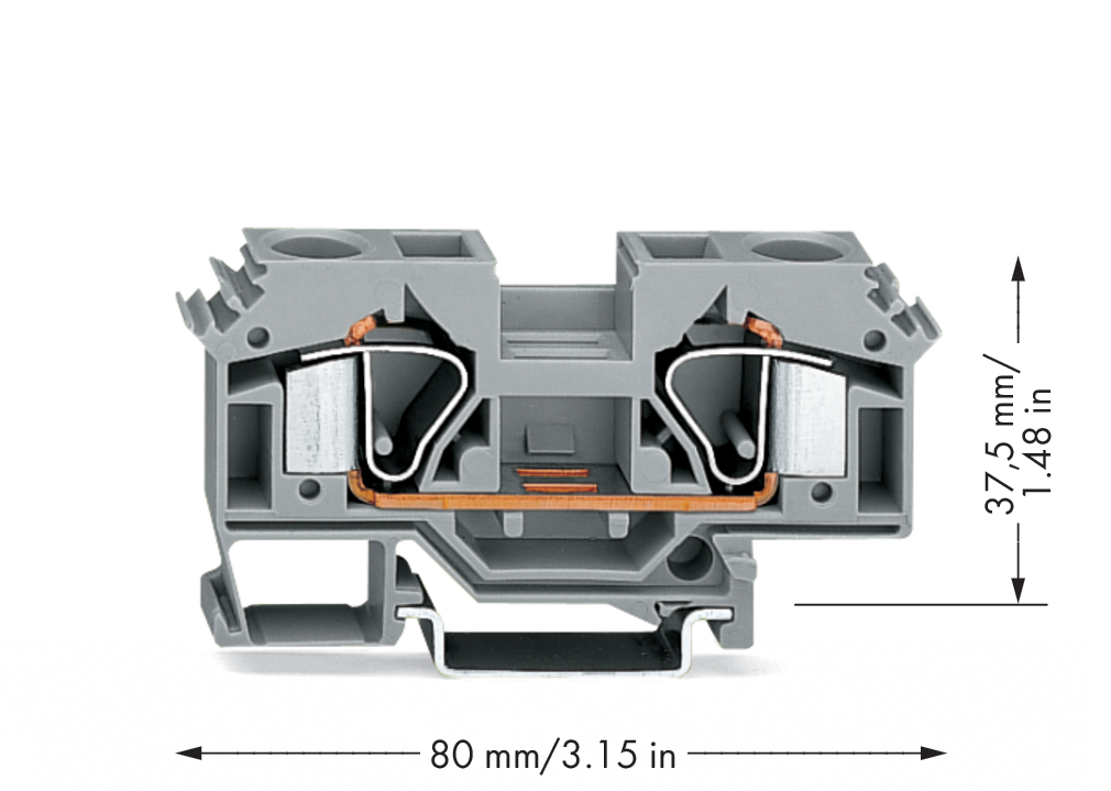 WAGO GmbH & Co. KG Durchgangsklemme 0,2-16mmq grau 283-601