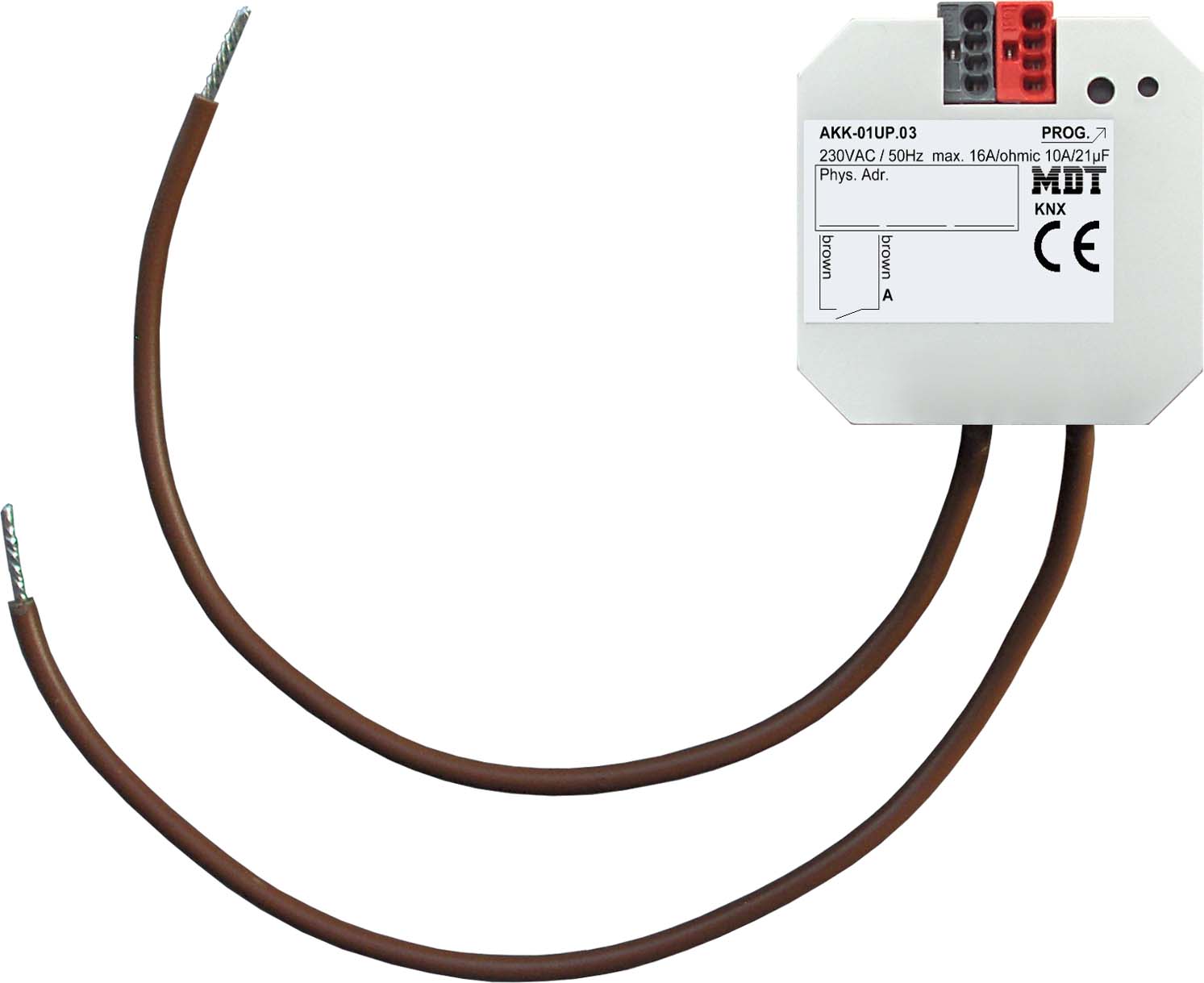 MDT technologies Schaltaktor 1-fach UP 16A, 230VAC, Kompakt AKK-01UP.03