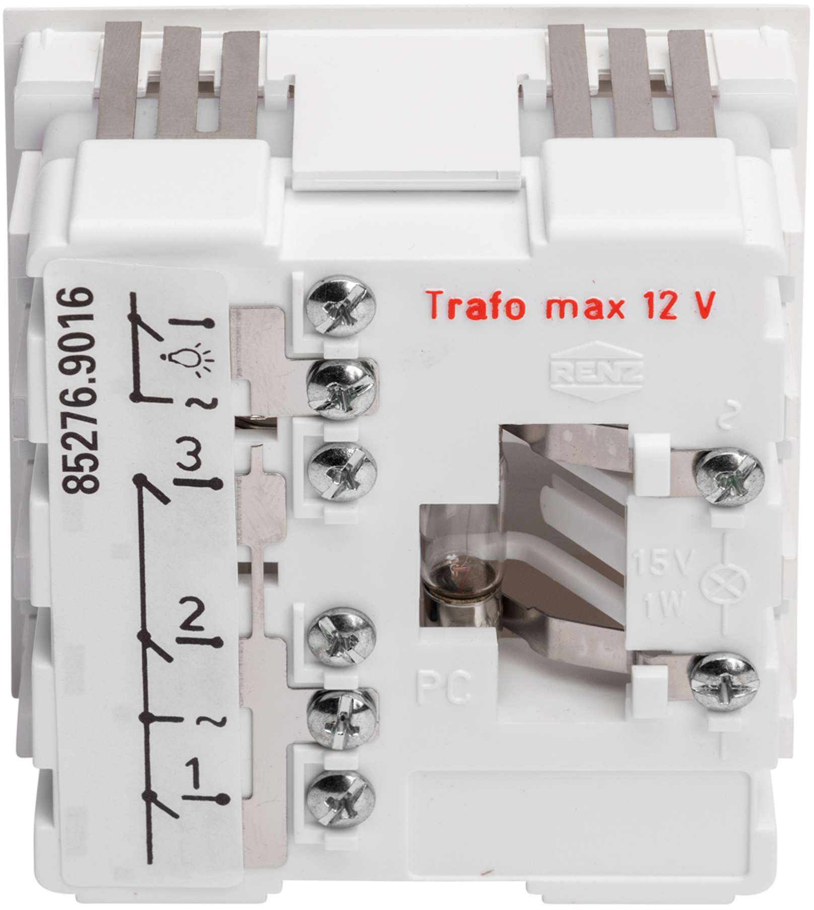 Renz Metallwaren. Komb.Klingel/Lichtmodul 97-9-85276 ws