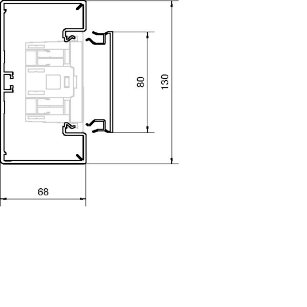 2 M Tehalit Brüstungskanal-Unterteil zu BR 68x130mm vw BR6513019016