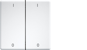 Eltako Doppelwippe lasergraviert f.55x55mm rws I/O DW-FT55-rw+IO