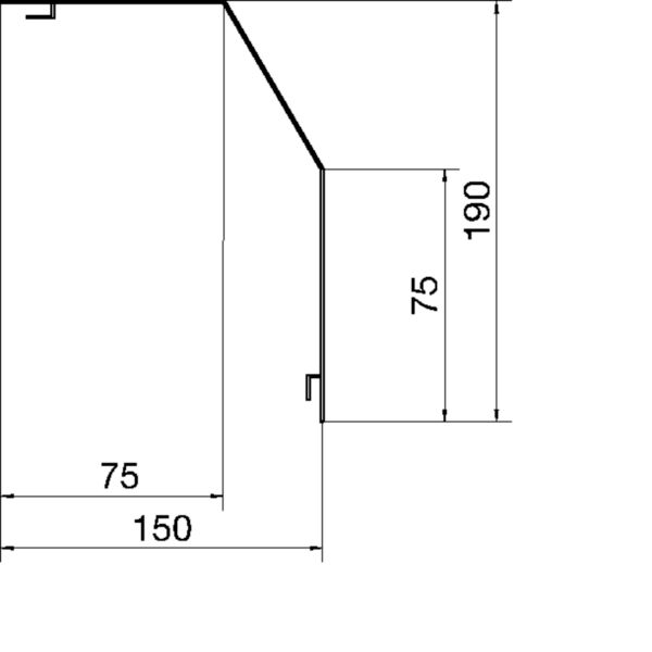 2 M Tehalit Abdeckprofil RK 190 rws