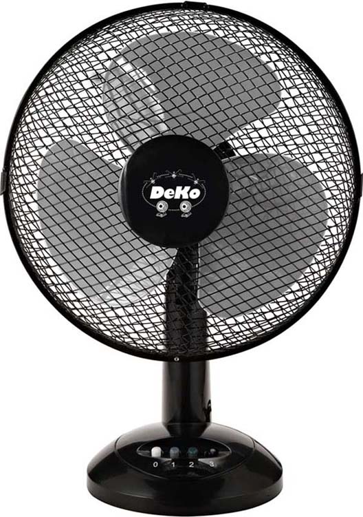pegro Tischventilator 30cm, 40W, osz. B 306 Stratos sw