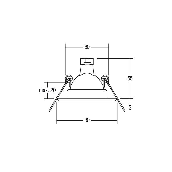 Brumberg Leuchten Einbauleuchte 50W eds 00219022