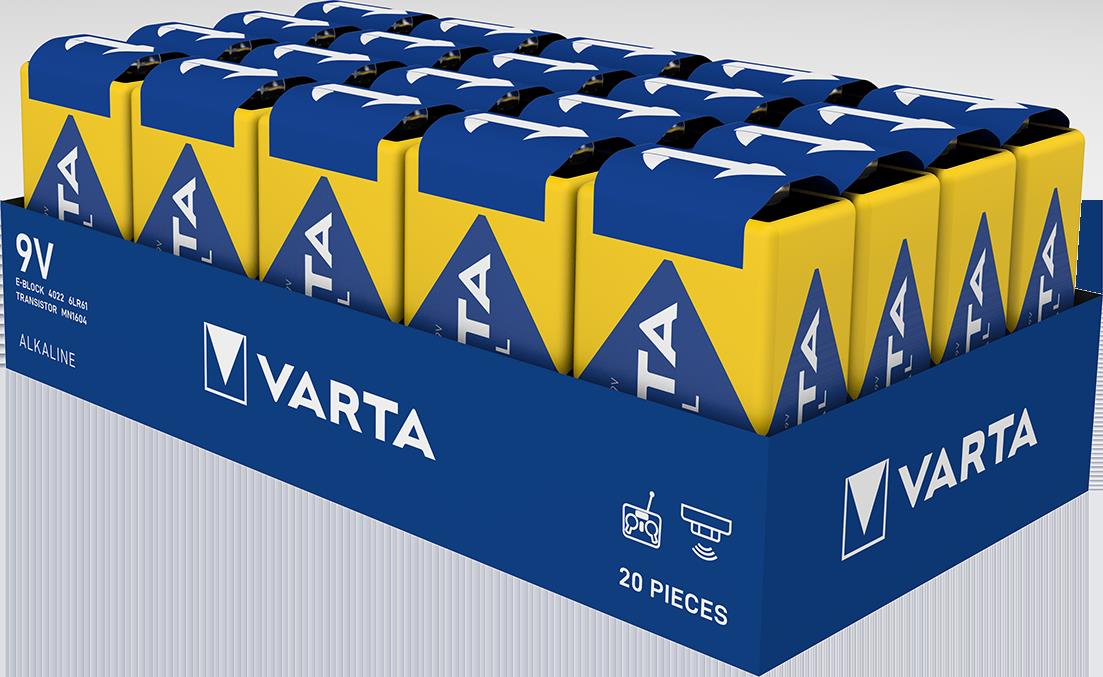 Varta Cons.Varta Batterie Industrial E E-Block,6LR61,Al-Mn 4022 Ind. Stk.1