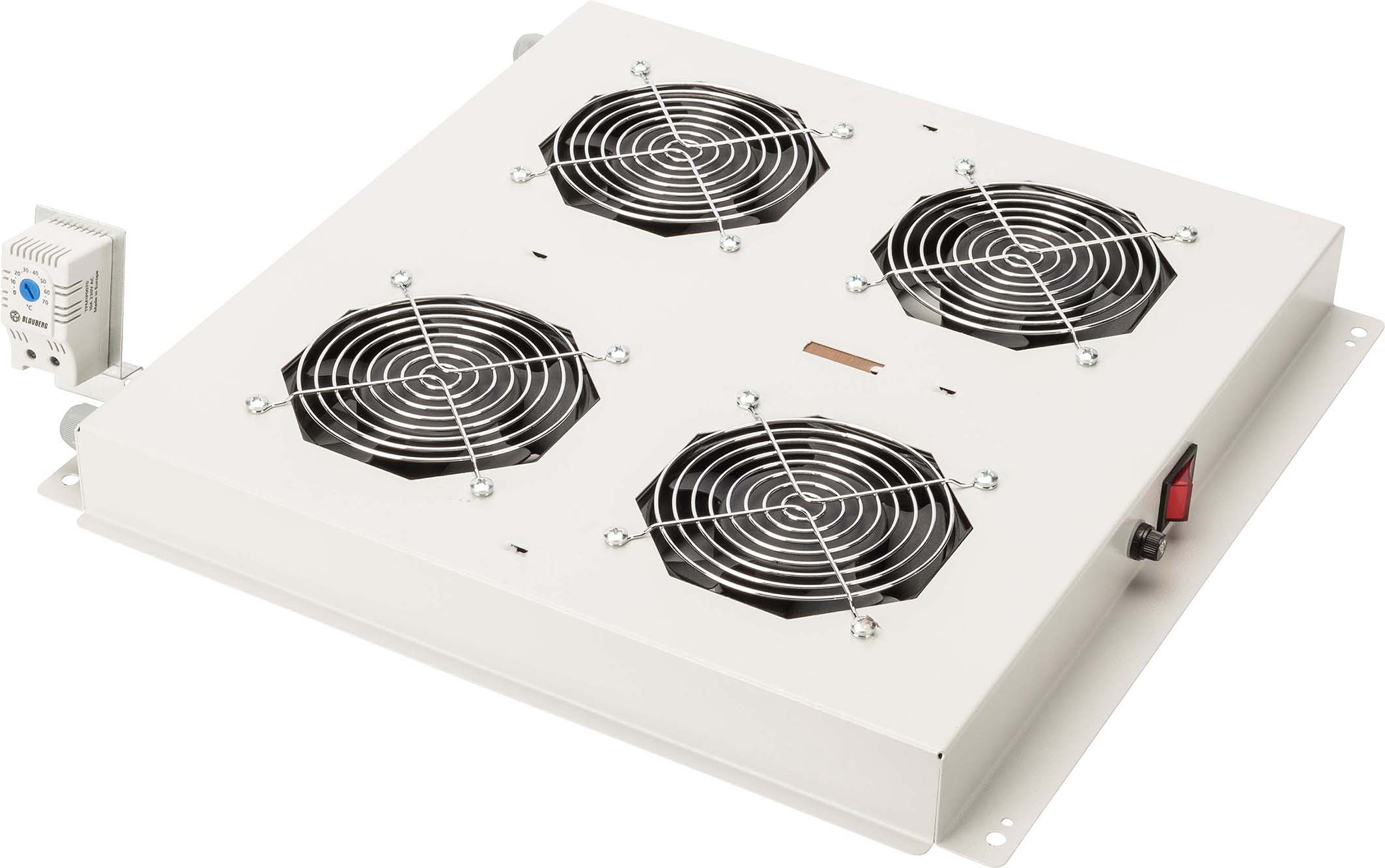 Assmann Electr. Dachlüftereinheit 4 Lüfter RAL 7035 DN-19 FAN-4-N