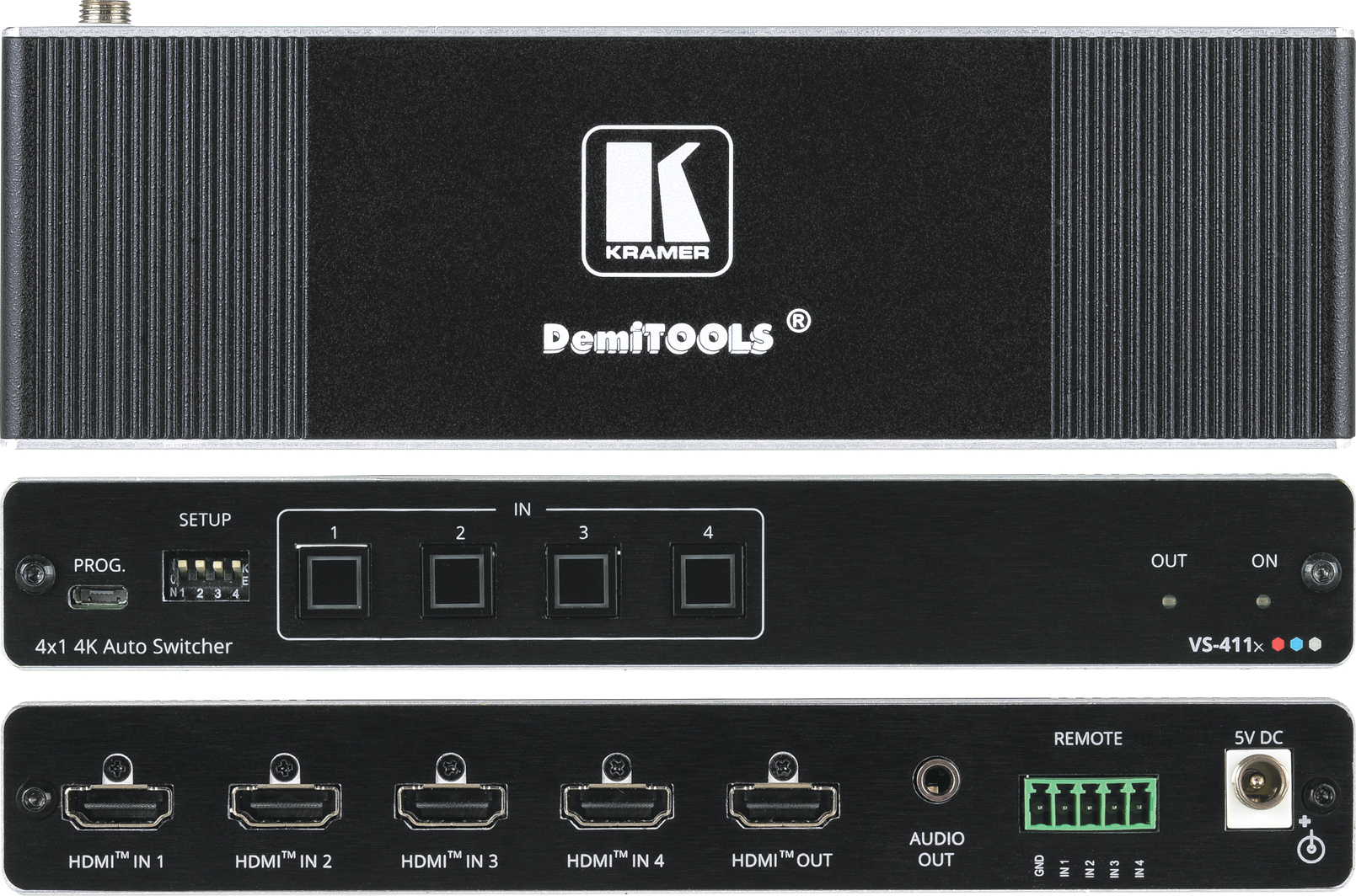 Kramer 4K HDMI Auto-Switcher 4x1 VS-411X