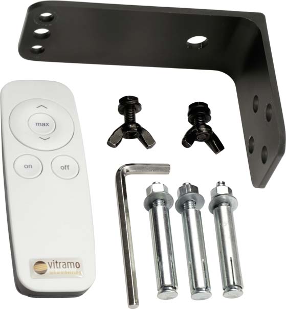 Vitramo Infrarot-Heizstrahler 2000W schwarz VC-EH2000S