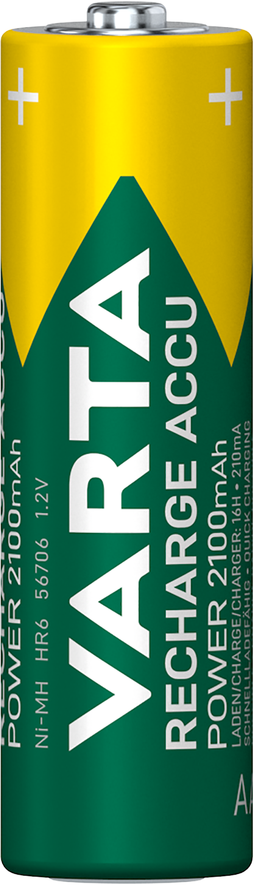 10 PACK Varta Cons.Varta Recharge Accu Power AA 1,2V/2100mAh/NiMH 56706 (VE1)