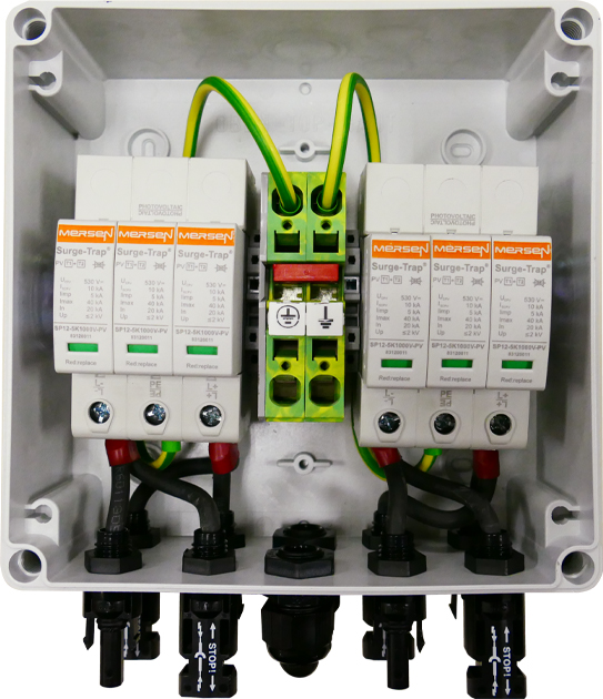 Mersen Photovoltaik-Stringbox 2 MPP 1000V Typ 1+2 PVBT12-1000V-BH-213