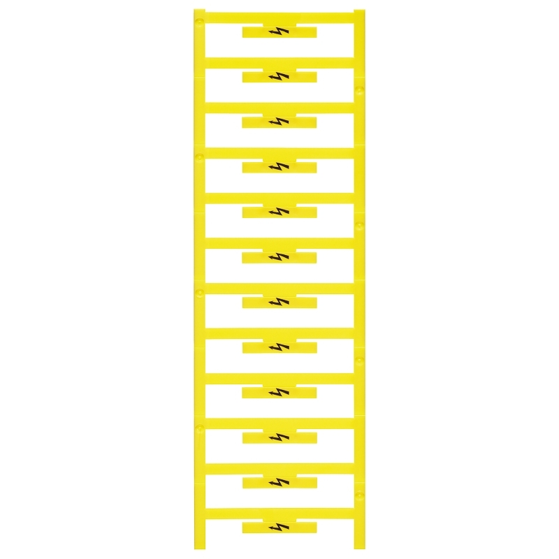 48 STK Weidmüller Klemmenmarkierer gelb schwarz WAD 5 MC B GE/SW