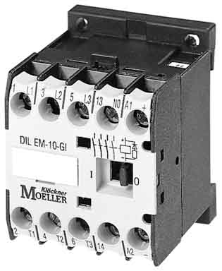 Eaton (Moeller) Leistungsschütz AC-3/400V:3kW 3p DC DILEEM-01-G(24VDC)