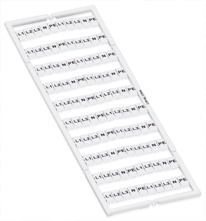 WAGO GmbH & Co. KG WMB-Bezeichnungssystem W:L1,L2,L3,N,PE(20x) 793-5472 WAGO GmbH & Co. KG WMB-Bezeichnungssystem W:L1,L2,L3,N,PE(20x) 793-5472