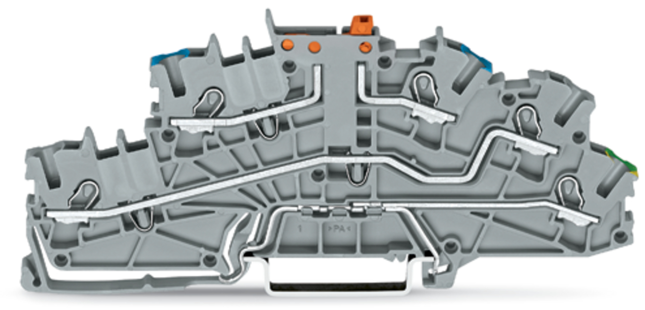 WAGO GmbH & Co. KG Installationsetagenklemme 4mm² grau NT/L/PE 2003-6641