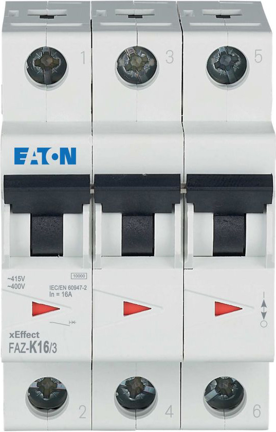 Eaton (Moeller) Leitungsschutzschalter K 16A, 3p FAZ-K16/3