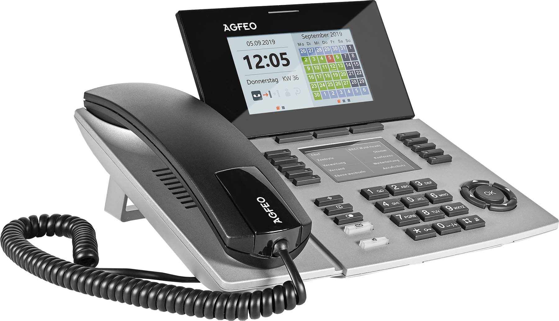 Agfeo Systemtelefon silber ST 56 SENSORfon si