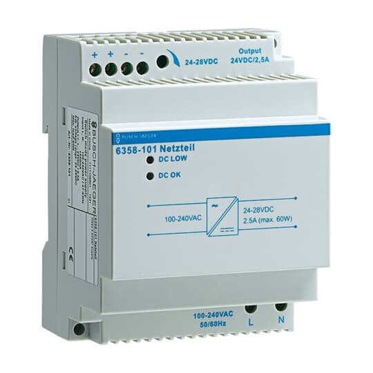 Busch-Jaeger Netzteil REG,230V/24V,2500mA 6358-101