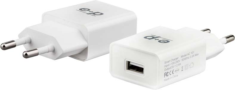 E+P Elektrik USB-Ladegerät 1-fach,2.400mA AC 101