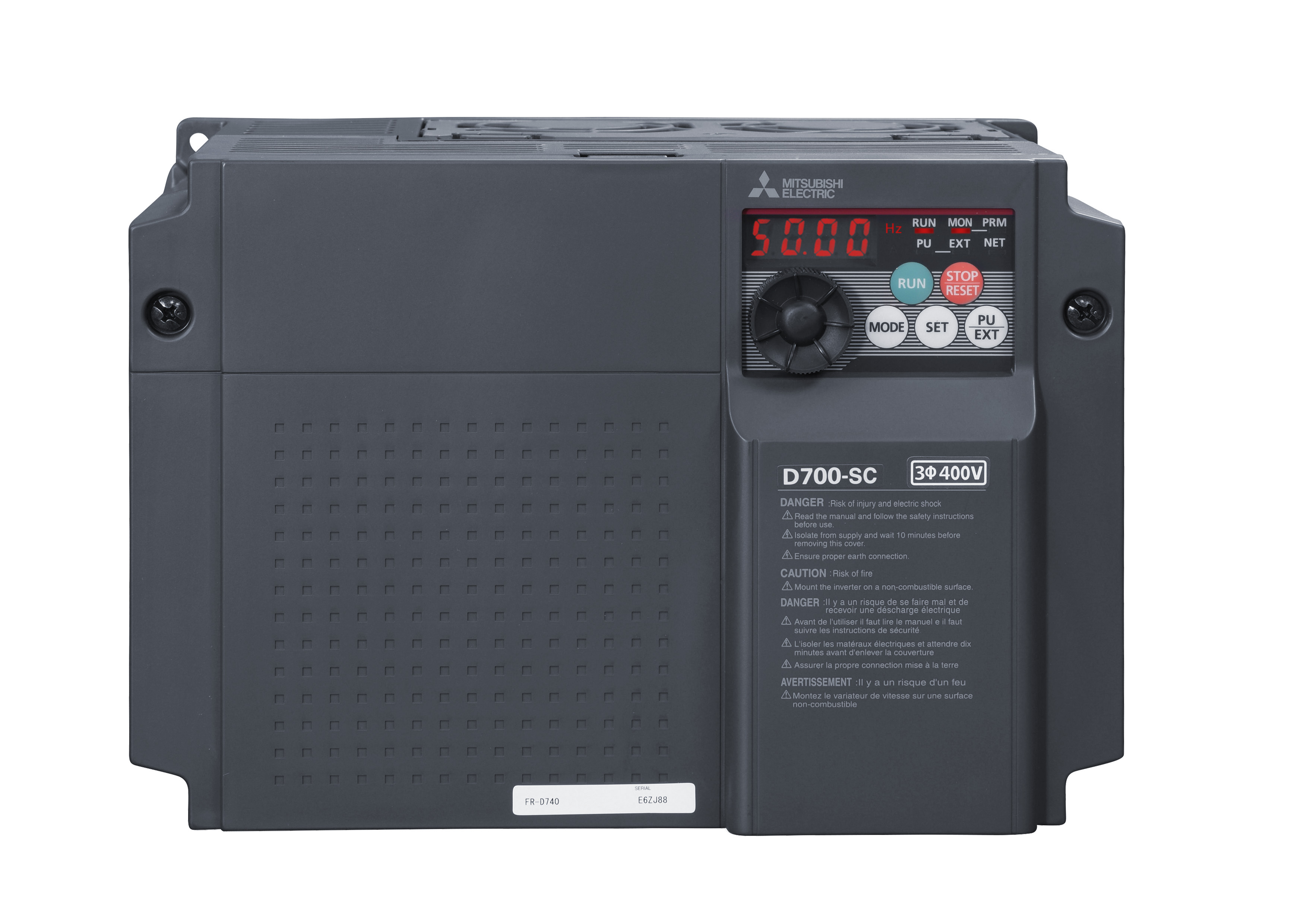 Mitsubishi Electric Frequenzumrichter 7,5kW 16A 3x380-480V FR-D740-160SC-EC