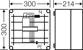 Hensel Sammelschienengehäuse mit Adapter 250A Mi 6202 Hensel Sammelschienengehäuse mit Adapter 250A Mi 6202