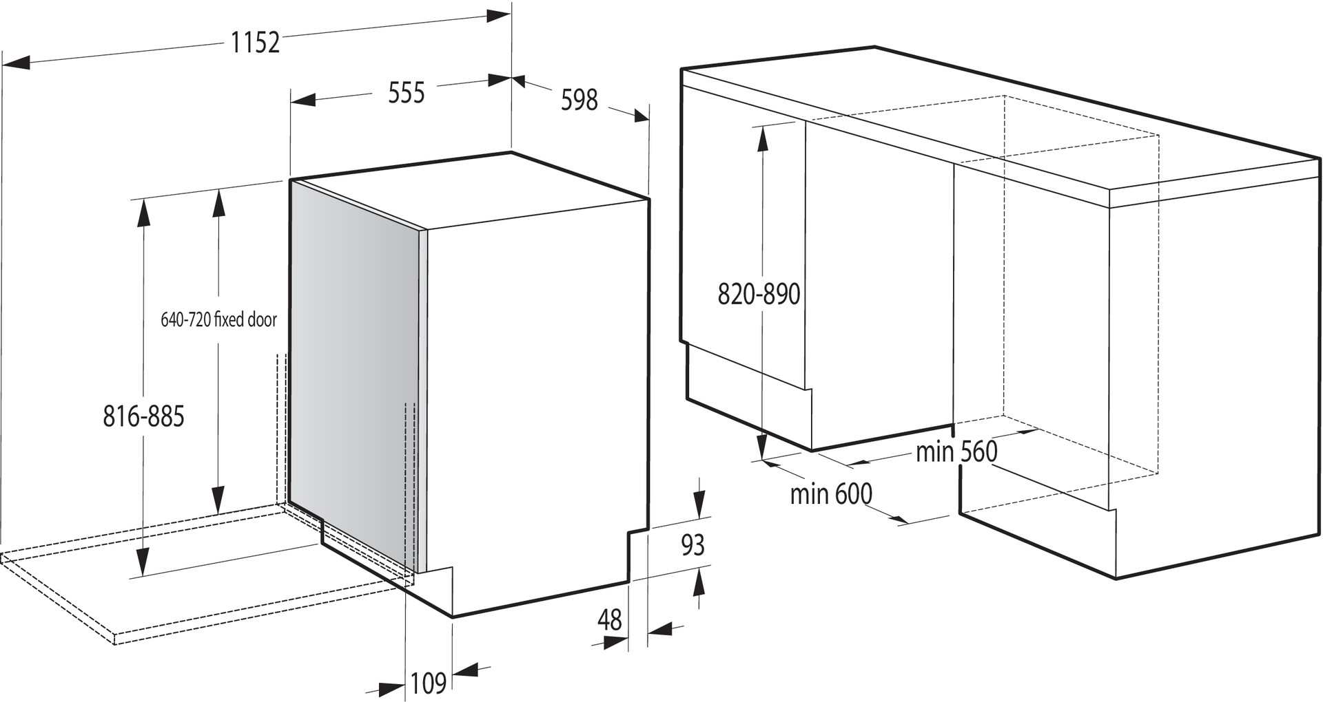 Hisense Gorenje DA EB-Geschirrspüler 60cm,13MG,11l,47dB GV642E90