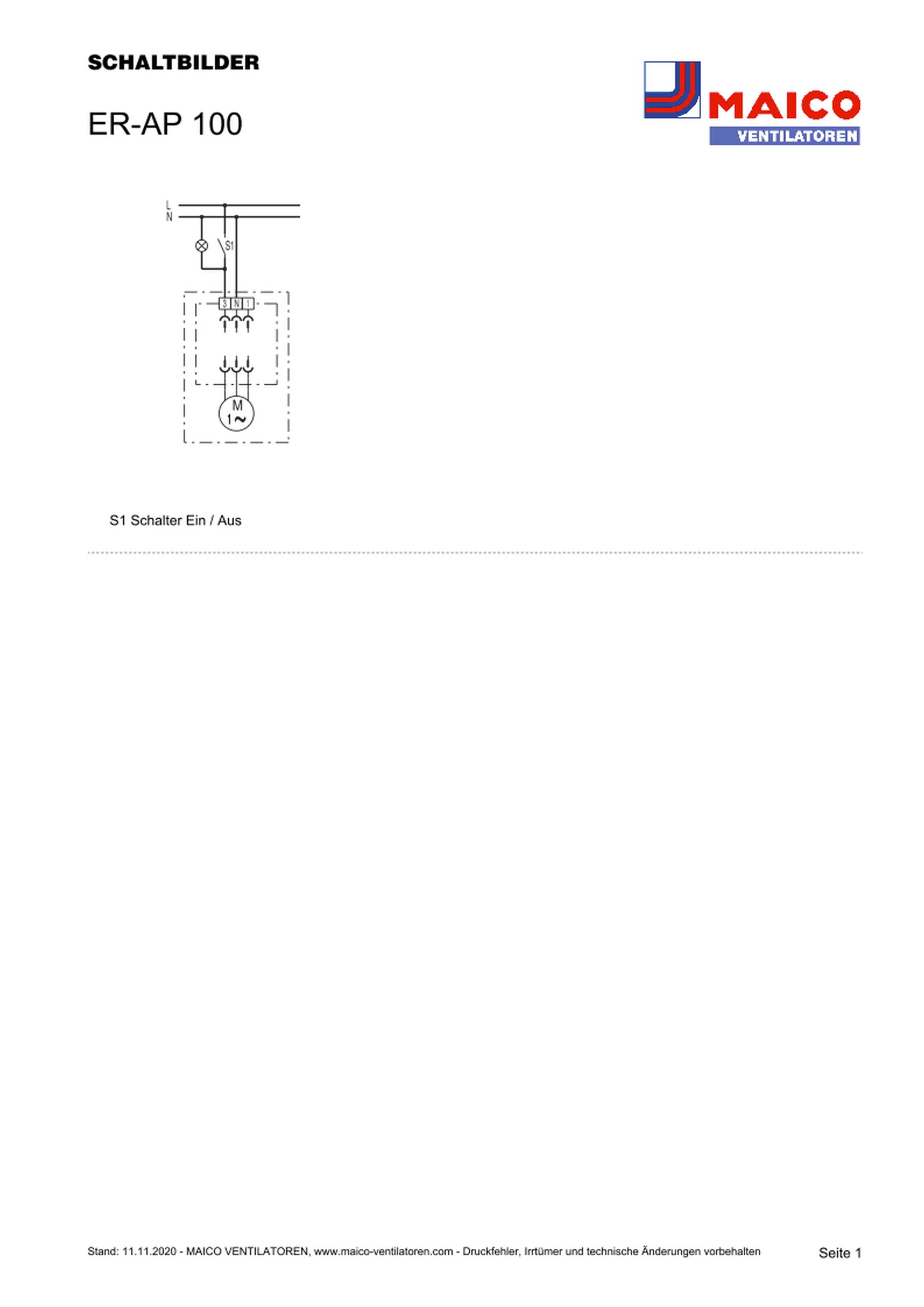 Maico Ventilator  ER-AP 100