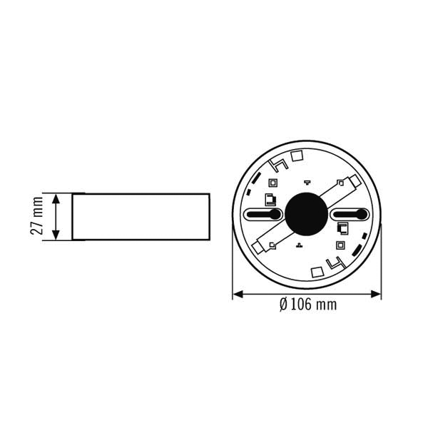 ESYLUX Aufputzdose Protector Rauchmeld. PROTECTOR#ER10018985