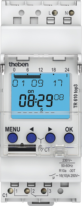 Theben Digitale Zeitschaltuhr Wochenprogramm TR 610 top3