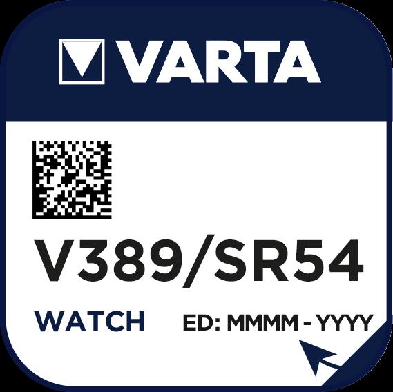 Varta Cons.Varta Uhren-Batterie 1,55V/81mAh/Silber V 389 Stk.1