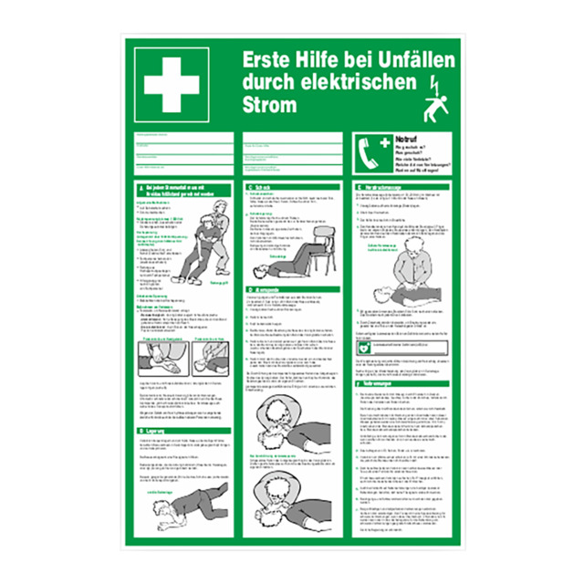 Cimco Werkzeuge SAH 1.Hilfe bei Unfällen Gr. 400x600x1 182762